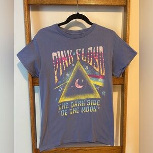Purple Pink Floyd Band Tee